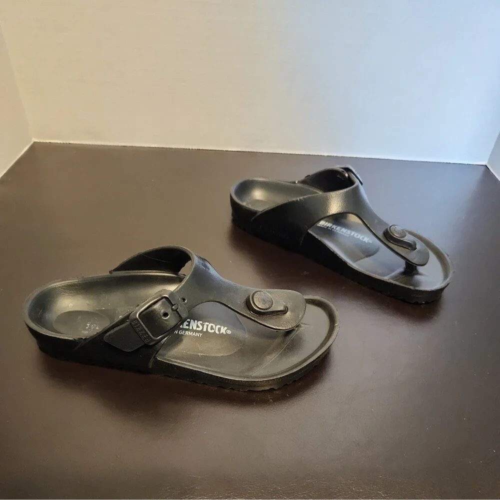 Birkenstock Black Eva Gizeh Slip On Sandal Youth S12 Shoes outdoors flipflop